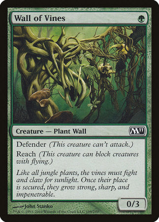 Wall of Vines [Magic 2011] | Jomio and Rueliete's Cards and Comics