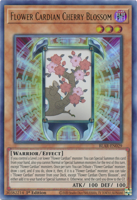 Flower Cardian Cherry Blossom [BLAR-EN029] Ultra Rare | Jomio and Rueliete's Cards and Comics