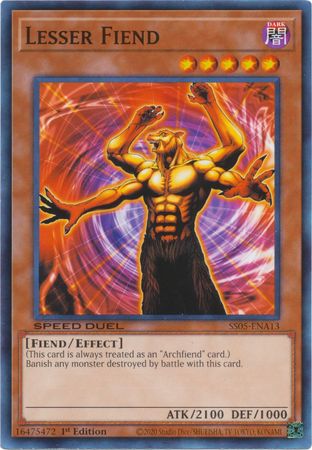 Lesser Fiend [SS05-ENA13] Common | Jomio and Rueliete's Cards and Comics