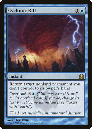 Cyclonic Rift [Return to Ravnica] | Jomio and Rueliete's Cards and Comics