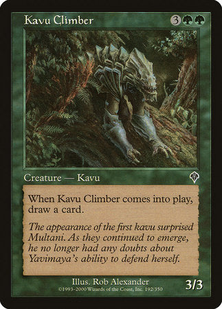 Kavu Climber [Invasion] | Jomio and Rueliete's Cards and Comics