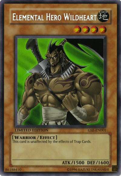 Elemental Hero Wildheart [GSE-EN001] Secret Rare | Jomio and Rueliete's Cards and Comics