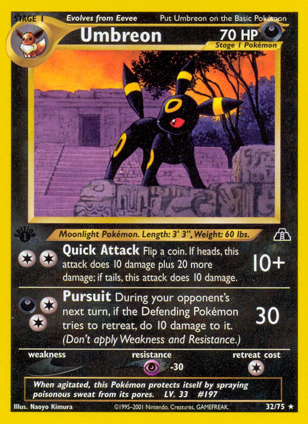 Umbreon (32/75) [Neo Discovery 1st Edition] | Jomio and Rueliete's Cards and Comics