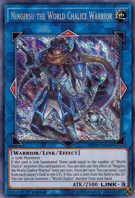 Ningirsu the World Chalice Warrior [MP18-EN068] Secret Rare | Jomio and Rueliete's Cards and Comics