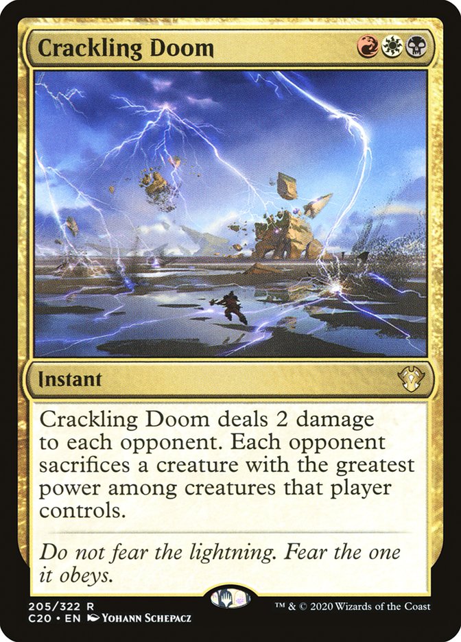 Crackling Doom [Commander 2020] | Jomio and Rueliete's Cards and Comics