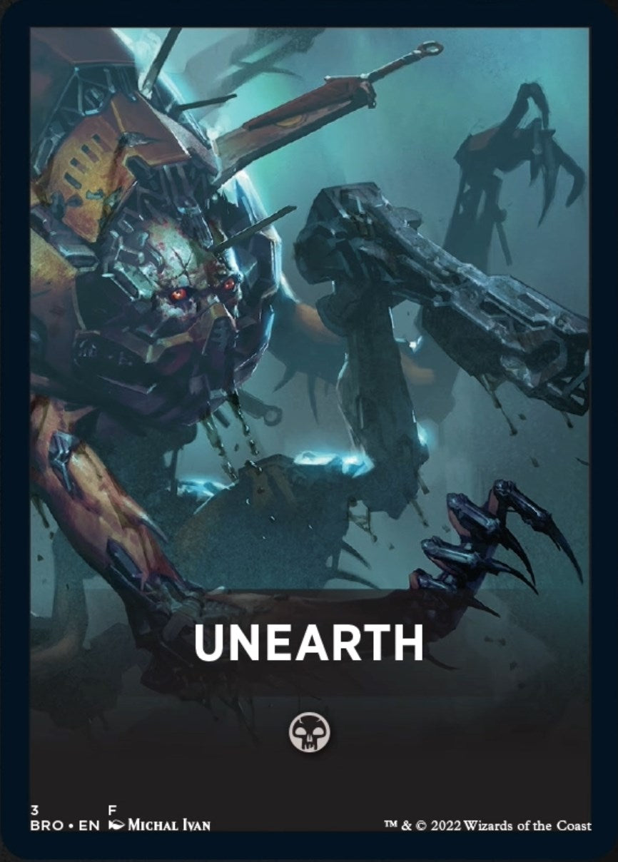 Unearth Theme Card [The Brothers' War Tokens] | Jomio and Rueliete's Cards and Comics
