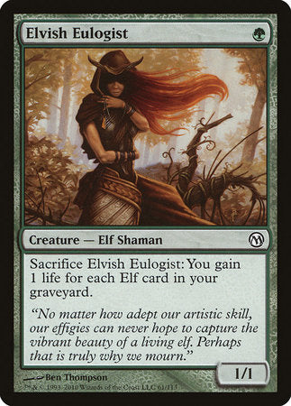 Elvish Eulogist [Duels of the Planeswalkers] | Jomio and Rueliete's Cards and Comics