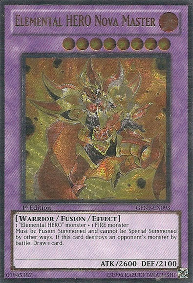 Elemental HERO Nova Master (UTR) [GENF-EN093] Ultimate Rare | Jomio and Rueliete's Cards and Comics