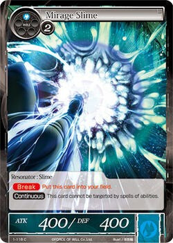 Mirage Slime (1-118) [The Dawn of Valhalla] | Jomio and Rueliete's Cards and Comics