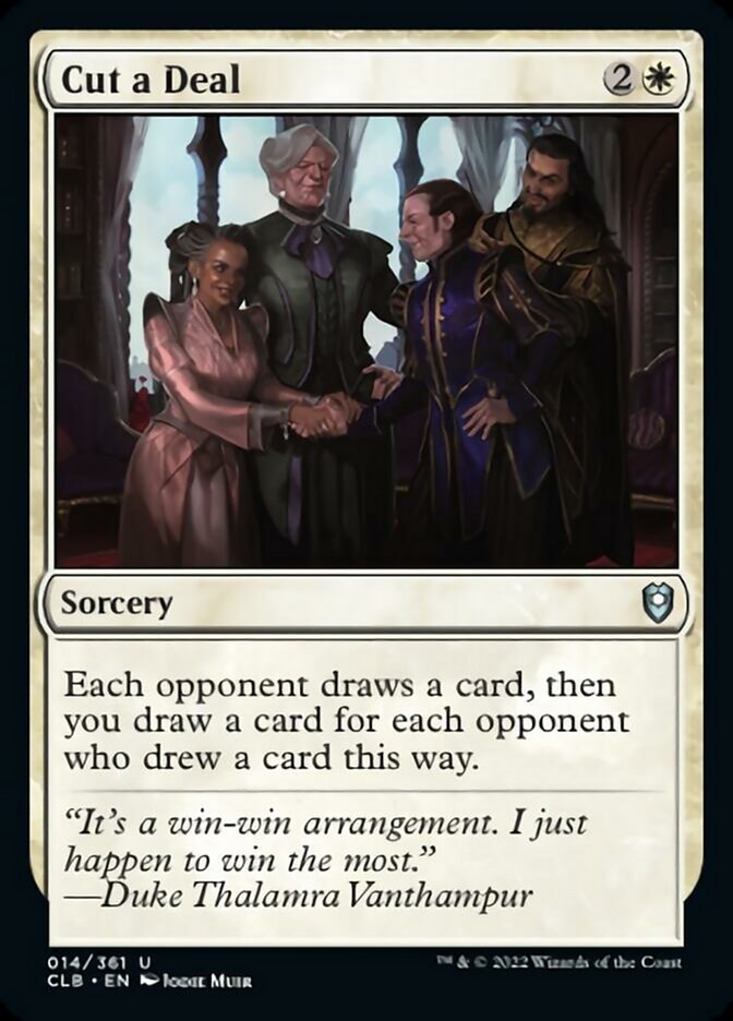 Cut a Deal [Commander Legends: Battle for Baldur's Gate] | Jomio and Rueliete's Cards and Comics