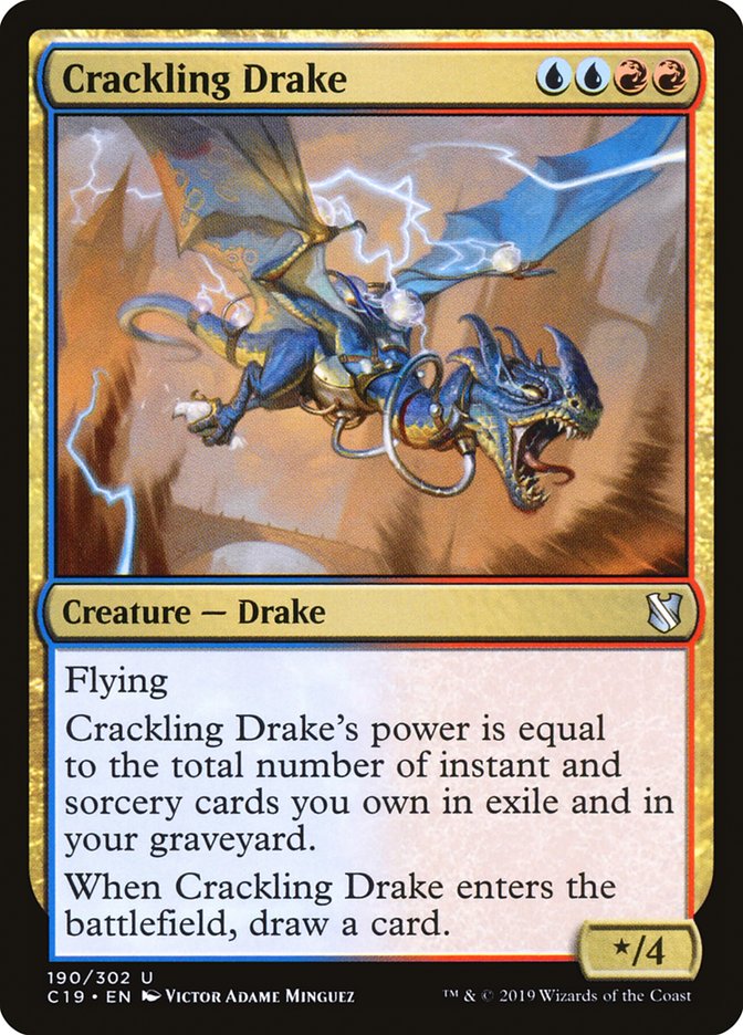 Crackling Drake [Commander 2019] | Jomio and Rueliete's Cards and Comics