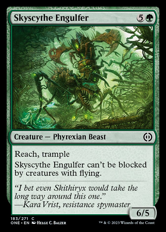 Skyscythe Engulfer [Phyrexia: All Will Be One] | Jomio and Rueliete's Cards and Comics