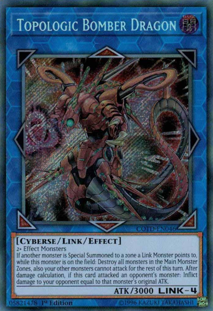 Topologic Bomber Dragon [COTD-EN046] Secret Rare | Jomio and Rueliete's Cards and Comics