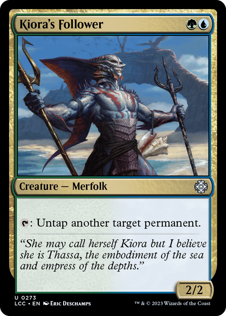 Kiora's Follower [The Lost Caverns of Ixalan Commander] | Jomio and Rueliete's Cards and Comics