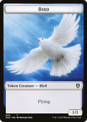 Bird // Cat Double-Sided Token [Phyrexia: All Will Be One Commander Tokens] | Jomio and Rueliete's Cards and Comics