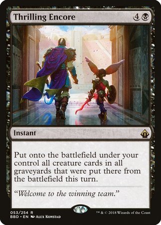 Thrilling Encore [Battlebond] | Jomio and Rueliete's Cards and Comics