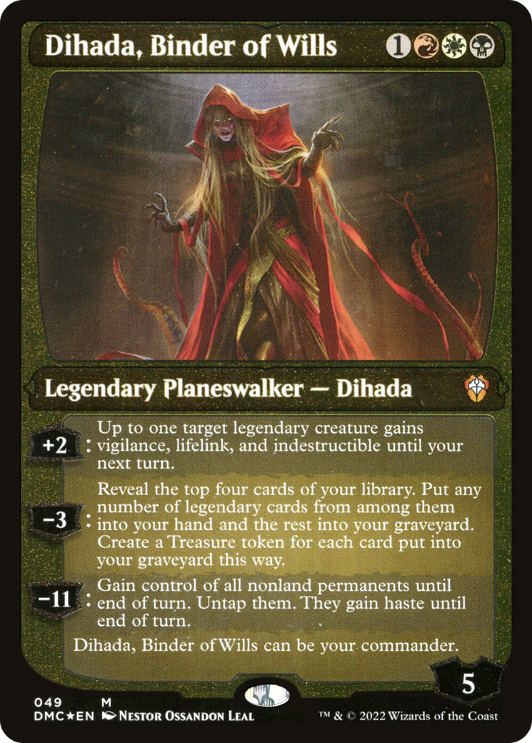 Dihada, Binder of Wills (Showcase Display Commander) [Dominaria United Commander] | Jomio and Rueliete's Cards and Comics