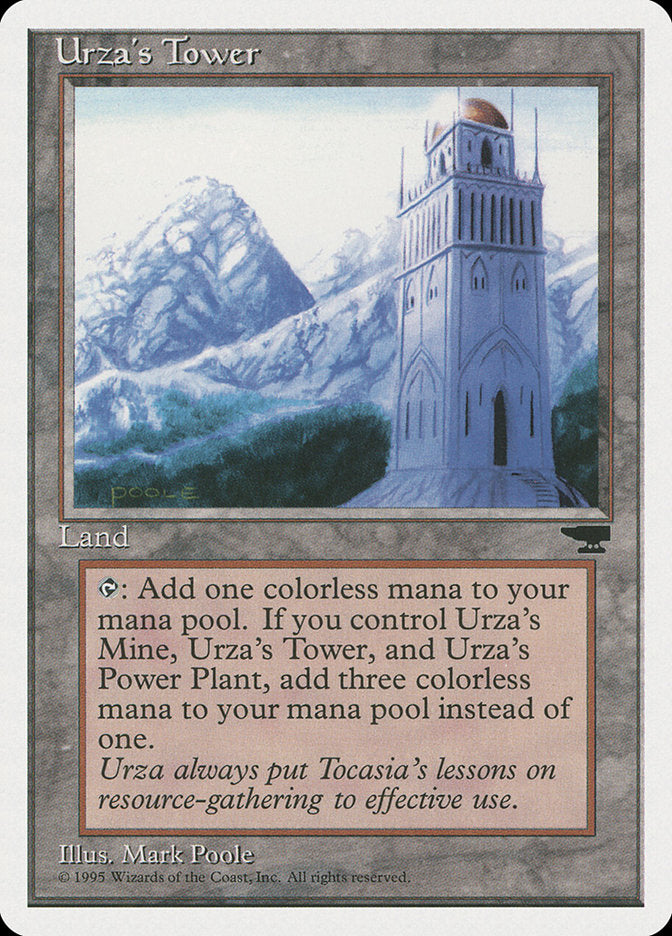 Urza's Tower (Mountains) [Chronicles] | Jomio and Rueliete's Cards and Comics