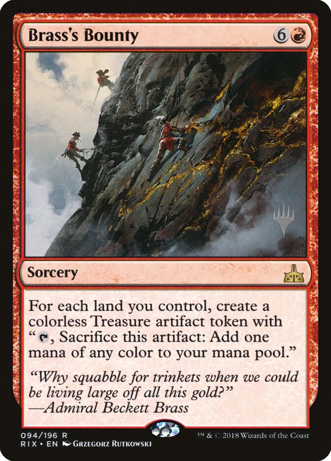 Brass's Bounty (Promo Pack) [Rivals of Ixalan Promos] | Jomio and Rueliete's Cards and Comics