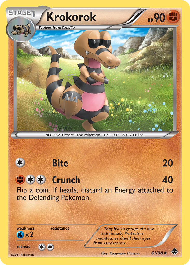 Krokorok (61/98) [Black & White: Emerging Powers] | Jomio and Rueliete's Cards and Comics