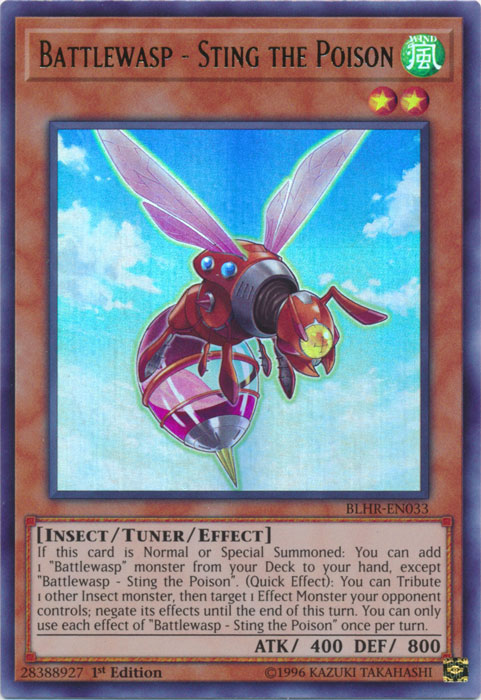 Battlewasp - Sting the Poison [BLHR-EN033] Ultra Rare | Jomio and Rueliete's Cards and Comics