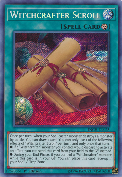 Witchcrafter Scroll [INCH-EN025] Secret Rare | Jomio and Rueliete's Cards and Comics
