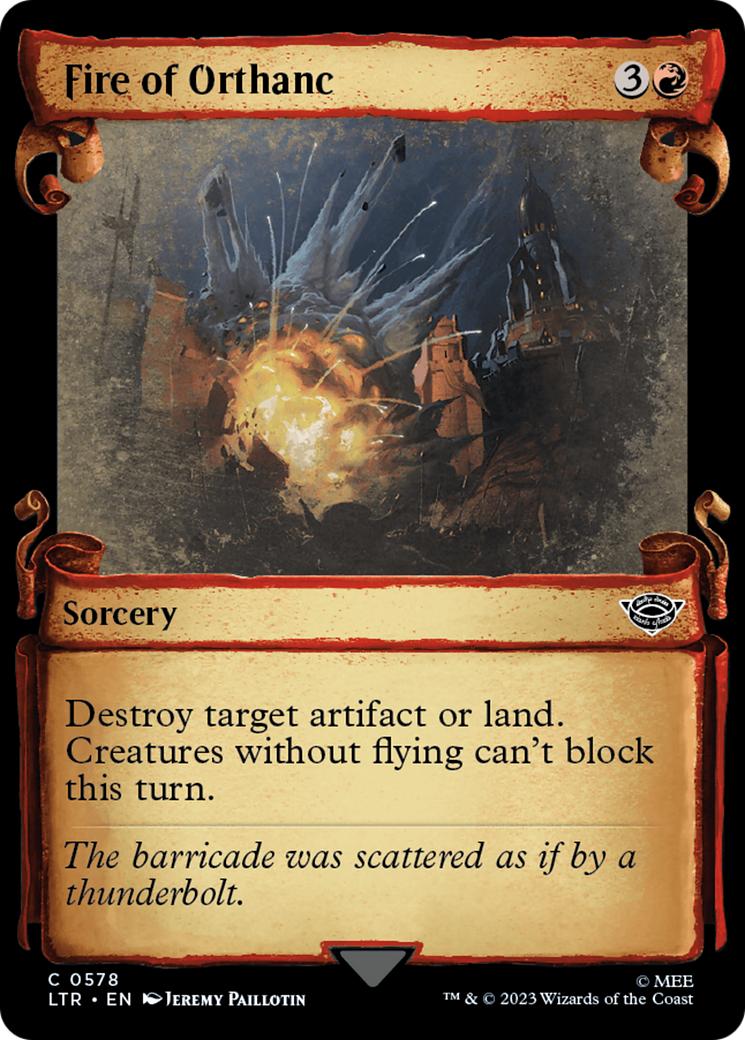 Fire of Orthanc [The Lord of the Rings: Tales of Middle-Earth Showcase Scrolls] | Jomio and Rueliete's Cards and Comics