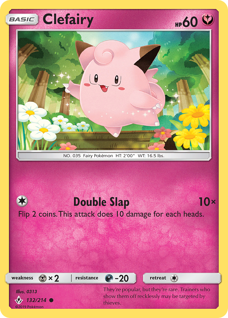 Clefairy (132/214) [Sun & Moon: Unbroken Bonds] | Jomio and Rueliete's Cards and Comics