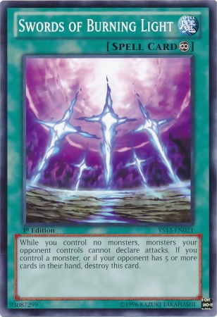 Swords of Burning Light [YS13-EN021] Common | Jomio and Rueliete's Cards and Comics