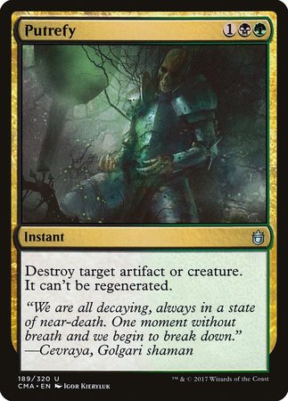 Putrefy [Commander Anthology] | Jomio and Rueliete's Cards and Comics