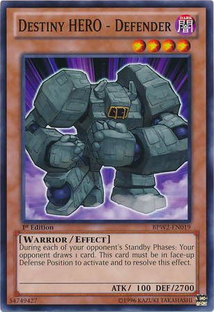 Destiny Hero - Defender [BPW2-EN019] Common | Jomio and Rueliete's Cards and Comics