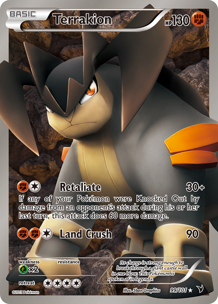 Terrakion (99/101) [Black & White: Noble Victories] | Jomio and Rueliete's Cards and Comics