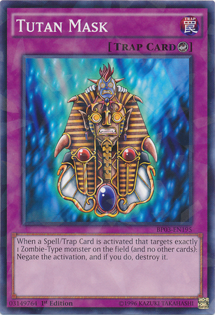 Tutan Mask (Shatterfoil) [BP03-EN195] Common | Jomio and Rueliete's Cards and Comics