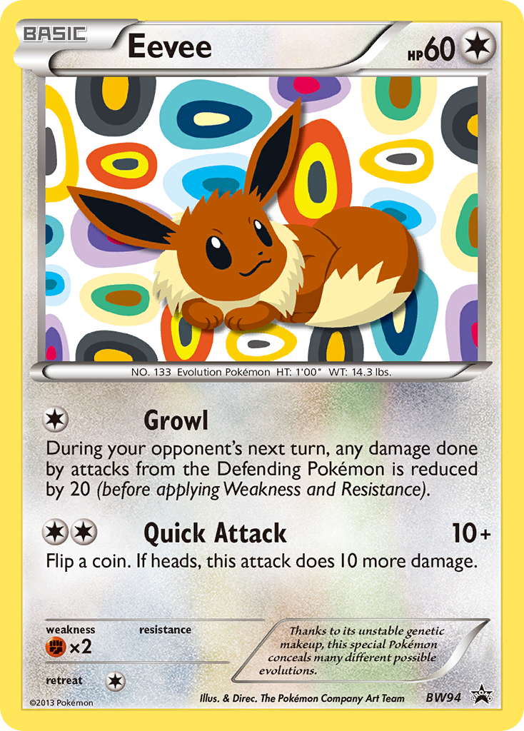Eevee (BW94) [Black & White: Black Star Promos] | Jomio and Rueliete's Cards and Comics