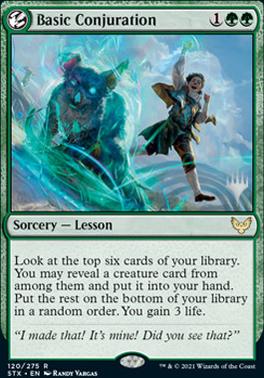 Basic Conjuration (Promo Pack) [Strixhaven: School of Mages Promos] | Jomio and Rueliete's Cards and Comics