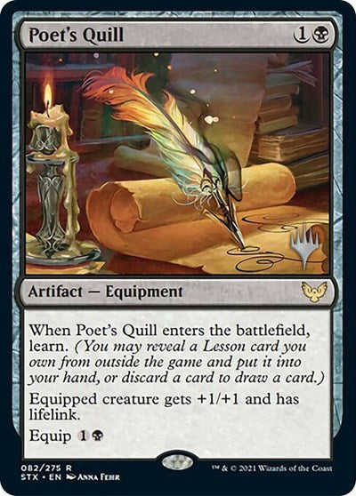 Poet's Quill (Promo Pack) [Strixhaven: School of Mages Promos] | Jomio and Rueliete's Cards and Comics