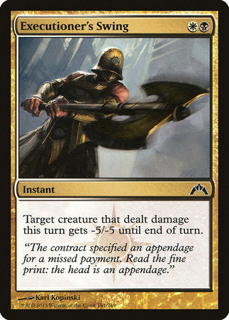 Executioner's Swing [Gatecrash] | Jomio and Rueliete's Cards and Comics