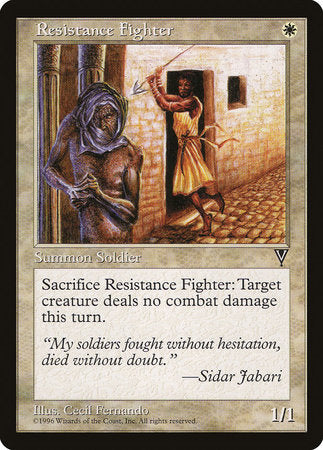 Resistance Fighter [Visions] | Jomio and Rueliete's Cards and Comics