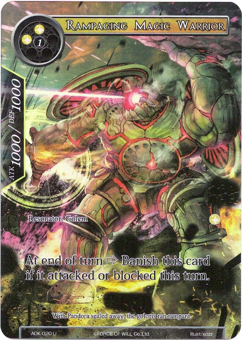 Rampaging Magic Warrior (Full Art) (ADK-020) [Advent of the Demon King] | Jomio and Rueliete's Cards and Comics