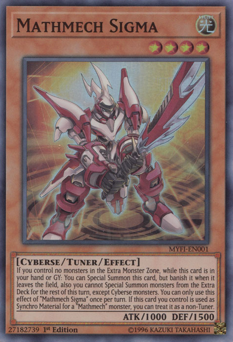 Mathmech Sigma [MYFI-EN001] Super Rare | Jomio and Rueliete's Cards and Comics