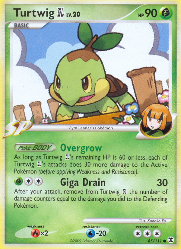 Turtwig GL (85/111) [Platinum: Rising Rivals] | Jomio and Rueliete's Cards and Comics