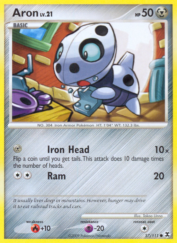 Aron (57/111) [Platinum: Rising Rivals] | Jomio and Rueliete's Cards and Comics
