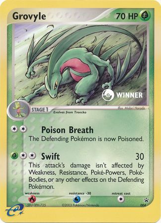 Grovyle (004) (Jumbo Card) [Nintendo: Black Star Promos] | Jomio and Rueliete's Cards and Comics