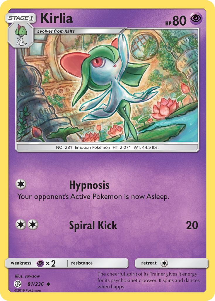 Kirlia (81/236) [Sun & Moon: Cosmic Eclipse] | Jomio and Rueliete's Cards and Comics