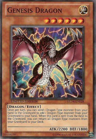 Genesis Dragon [GLD4-EN028] Common | Jomio and Rueliete's Cards and Comics