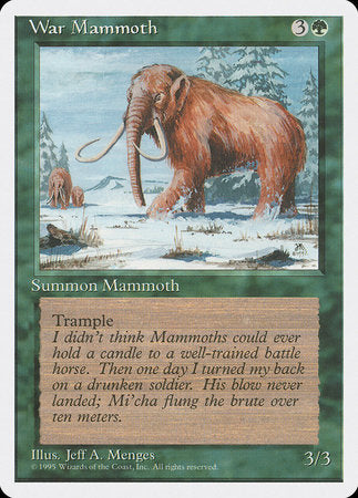 War Mammoth [Fourth Edition] | Jomio and Rueliete's Cards and Comics