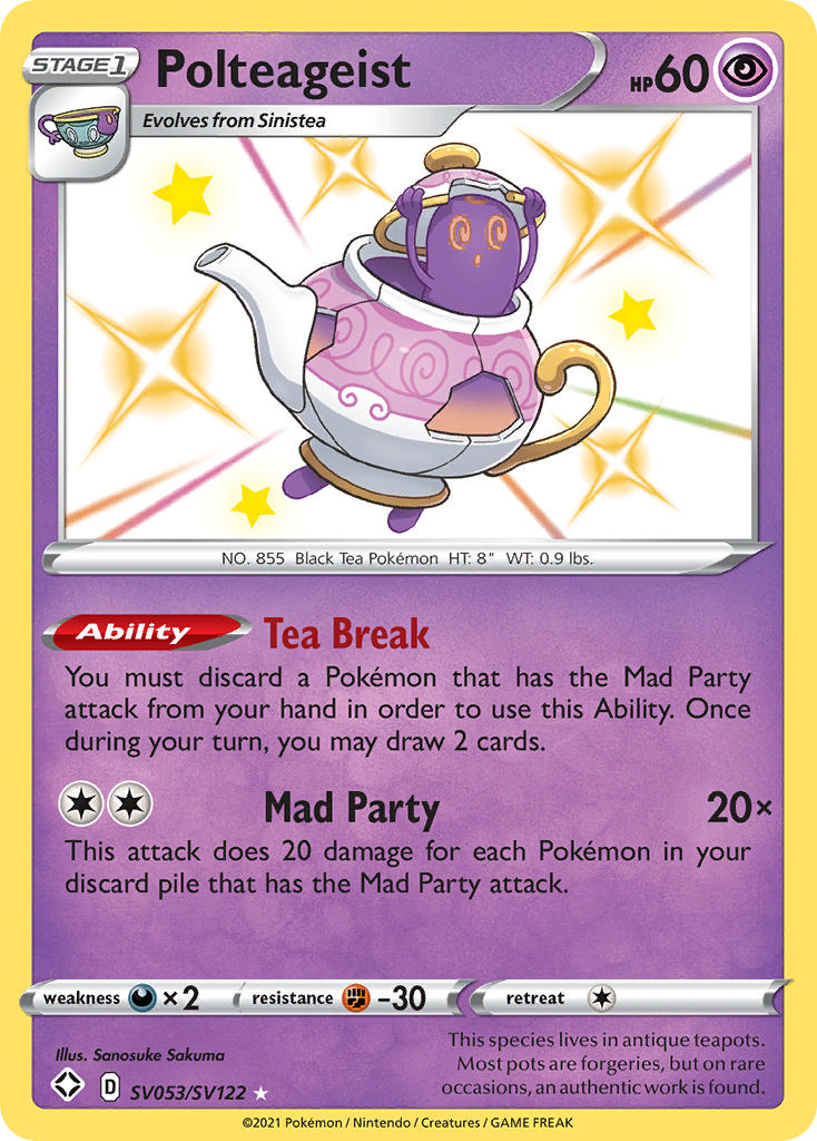 Polteageist (SV053/SV122) [Sword & Shield: Shining Fates] | Jomio and Rueliete's Cards and Comics