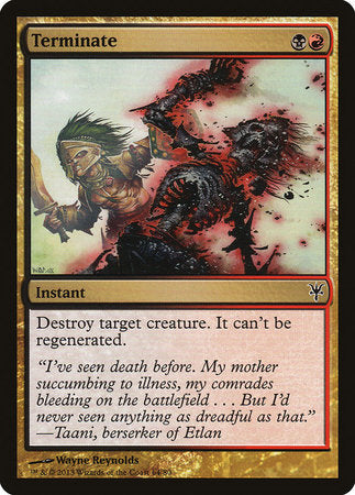 Terminate [Duel Decks: Sorin vs. Tibalt] | Jomio and Rueliete's Cards and Comics