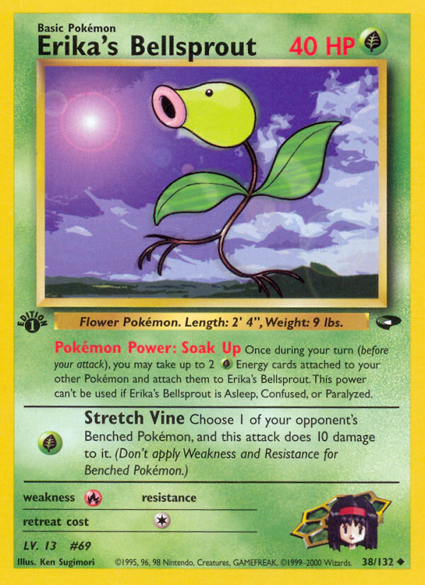 Erika's Bellsprout (38/132) [Gym Challenge 1st Edition] | Jomio and Rueliete's Cards and Comics