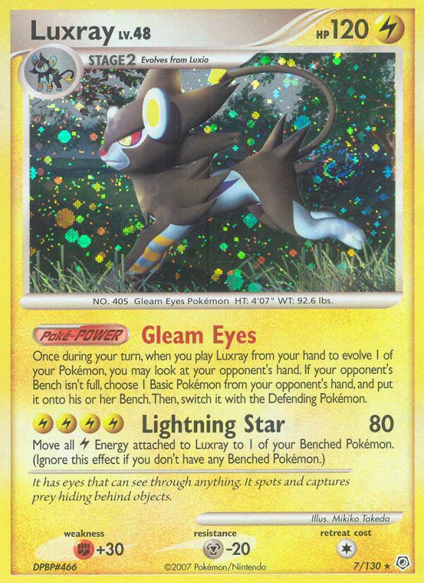 Luxray (7/130) [Diamond & Pearl: Base Set] | Jomio and Rueliete's Cards and Comics